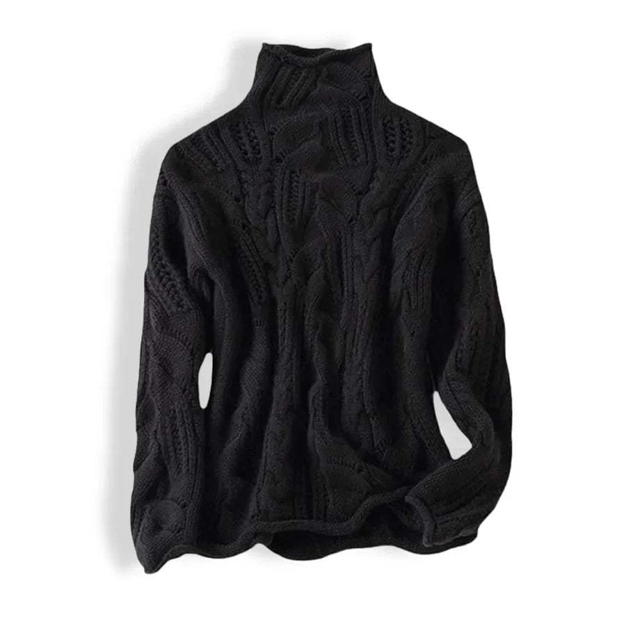 LAYNA | Pull Col Montant Élégant