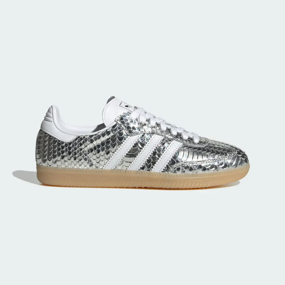 Sneakers "Chrome" — Cuir Métallisé & Effet Craquelé
