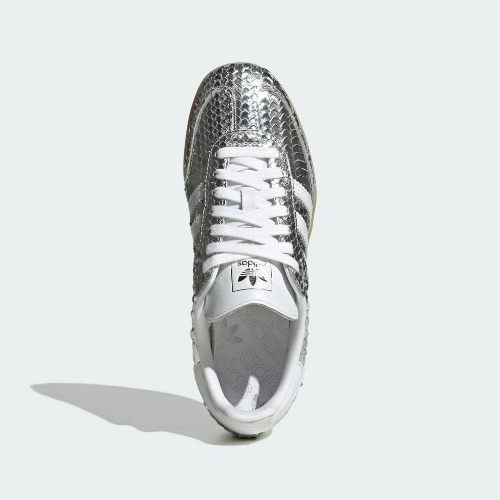 Sneakers "Chrome" — Cuir Métallisé & Effet Craquelé