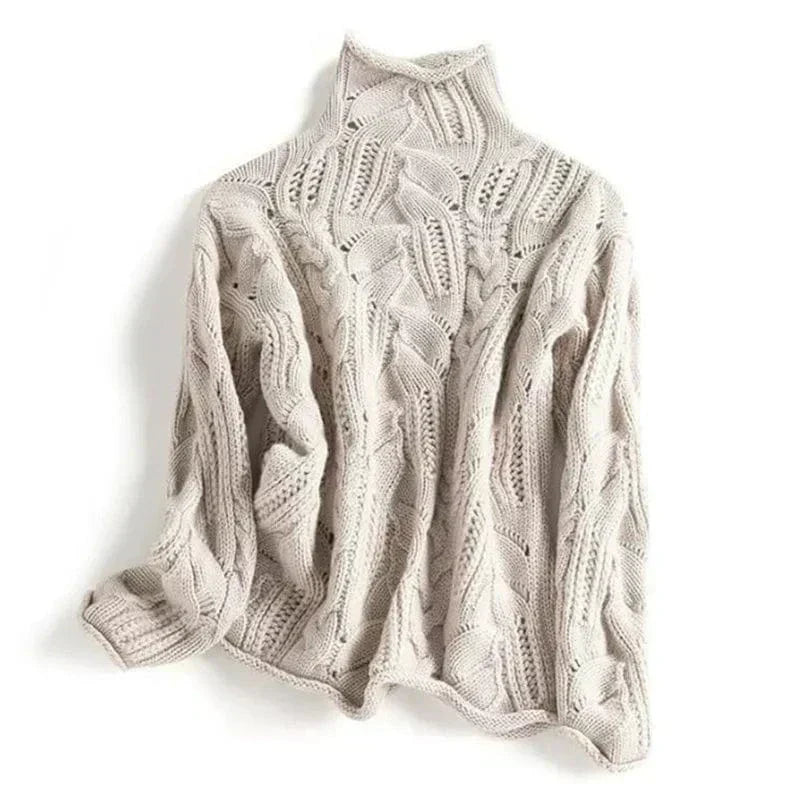 LAYNA | Pull Col Montant Élégant