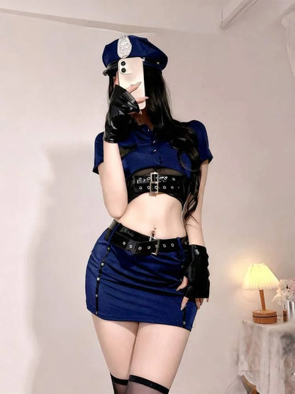 1 set Costume de jeu de rôle pour femme, uniforme de cosplay, tenue de la Saint-Valentin, cadeau de la Saint-Valentin Noir printemps