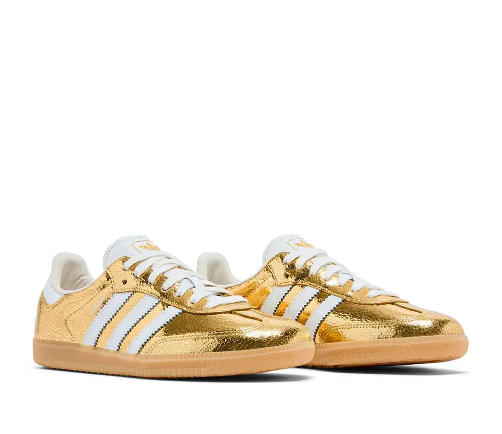 Sneakers "Chrome" — Cuir Métallisé & Effet Craquelé