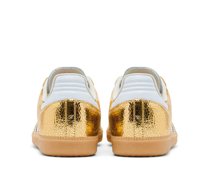 Sneakers "Chrome" — Cuir Métallisé & Effet Craquelé